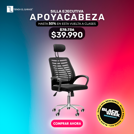 Silla Ejecutiva Escritorio Ergonomic Con Apoyacabeza Basic