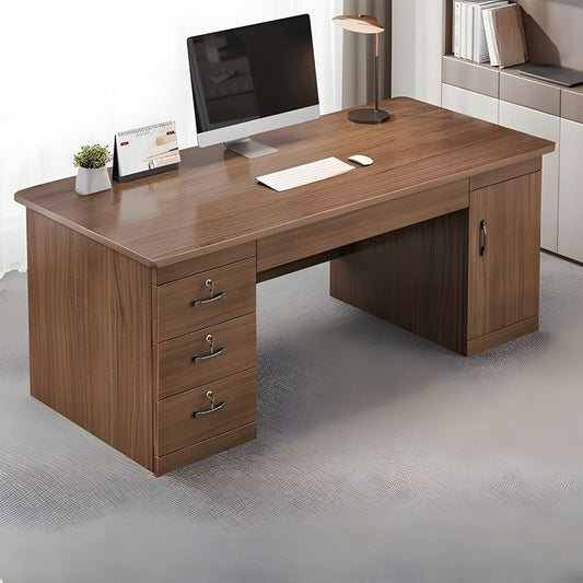 Escritorio cedro gavetero independiente vista completa