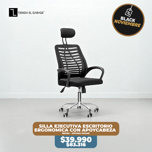 Silla Ejecutiva Escritorio Ergonomic Con Apoyacabeza Basic