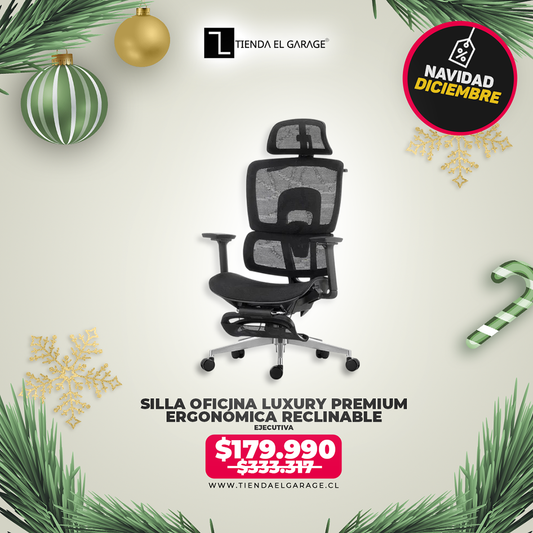 Silla Oficina Ejecutiva Ergo Luxury Premium Ergonómica Reclinable