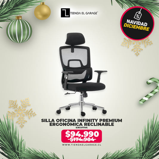 Silla Oficina Ejecutiva Ergo Infinity Premium Ergonómica Reclinable
