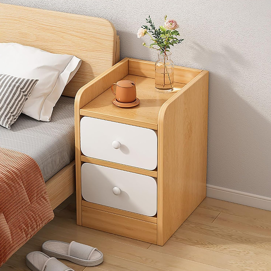 Velador Mesita ZT2 Madera 3 Niveles 2 Cajones Tienda El Garage