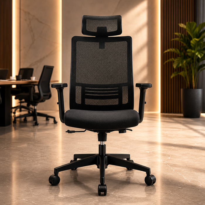 Silla Oficina Ergonómica Soporte Lumbar Ajustable Giratoria NR-ULTRA
