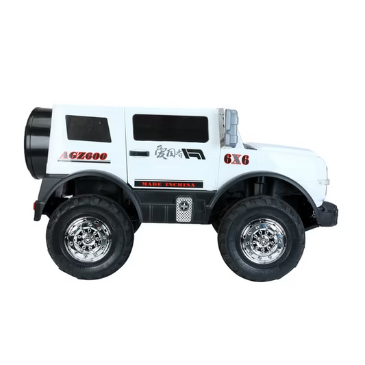 🚙 Jeep Eléctrico BLANCO para Niños Modelo LB6887 – 12V 2 Motores + Control Remoto