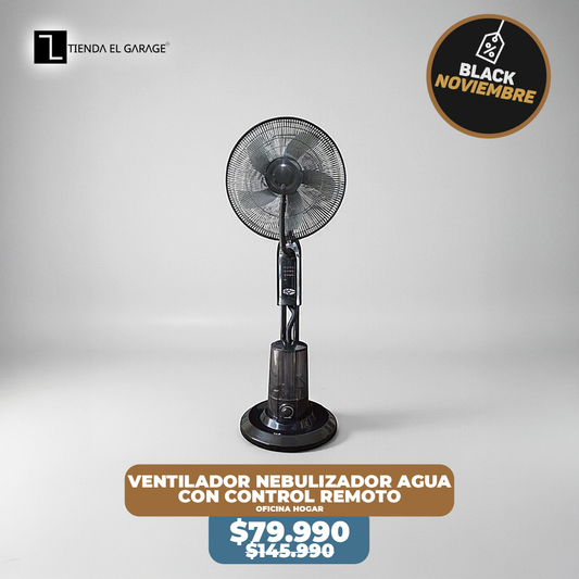 Ventilador Nebulizador Agua Hogar y Oficina con Control Remoto