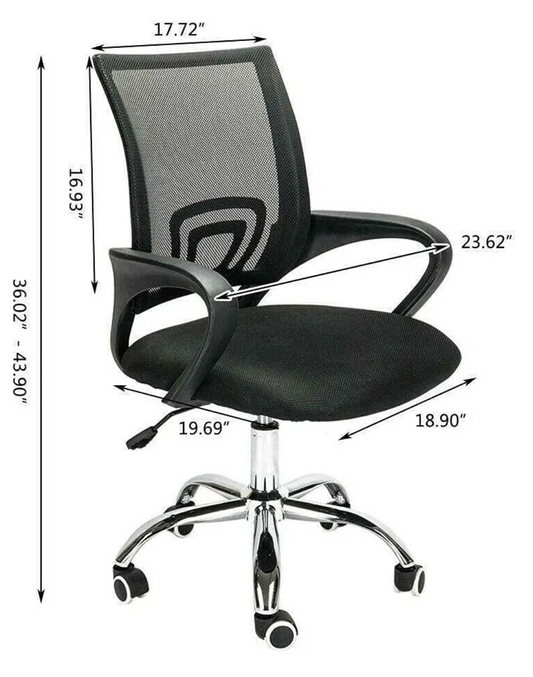 SILLA EJECUTIVA ESCRITORIO ERGONOMICA BASIC NEGRA