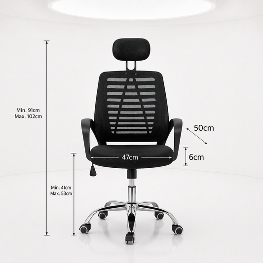 Silla Ejecutiva Escritorio Ergonomic Con Apoyacabeza Basic