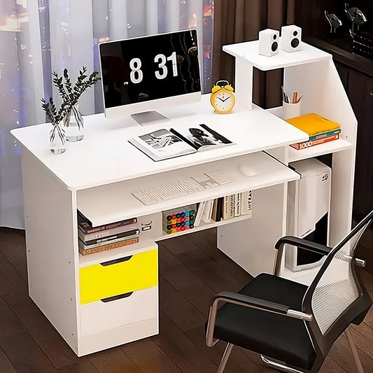 Escritorio Oficina Basic 2 Cajoneras Cpu Blanco Zt6