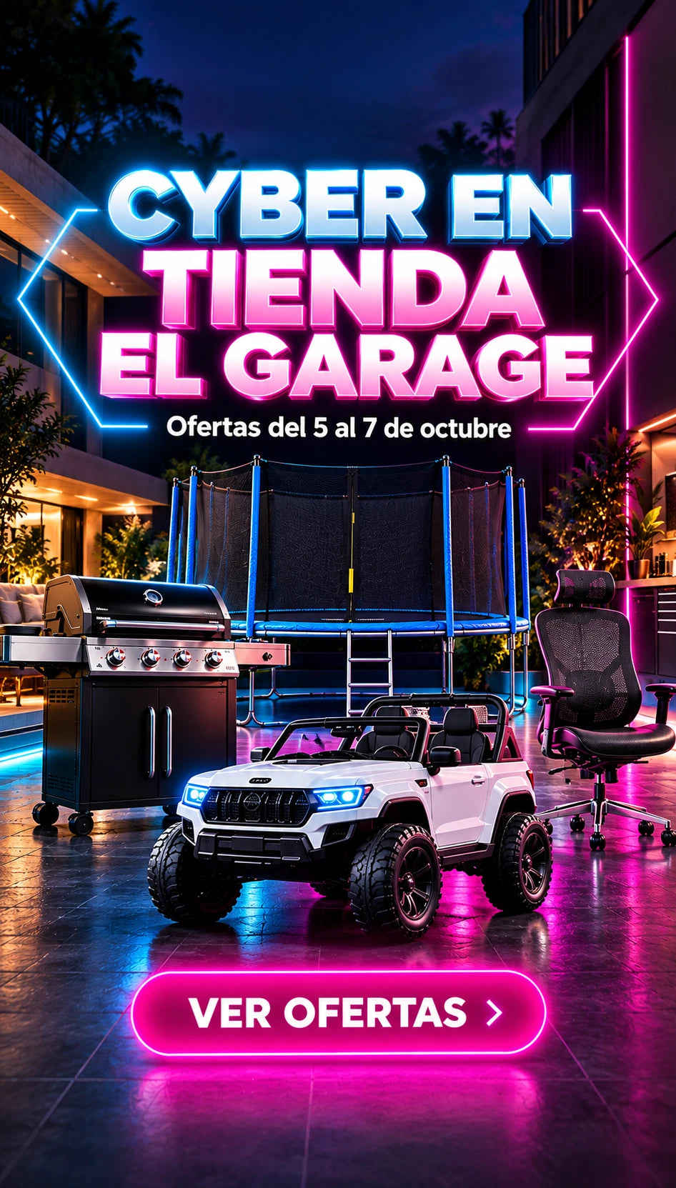 Cyber Day en Tienda El Garage, ofertas del 5 al 7 de octubre