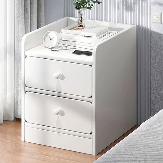 Velador Mesita ZT2 BLANCO 3 Niveles 2 Cajones Tienda El Garage