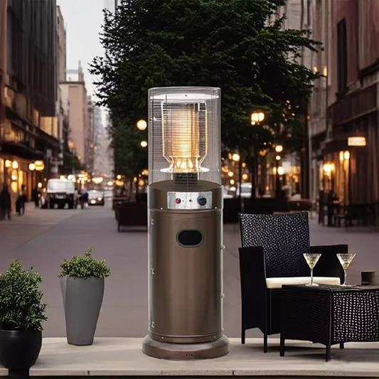 Estufa a Gas para Terraza y Patio 11kW con Ruedas + Funda