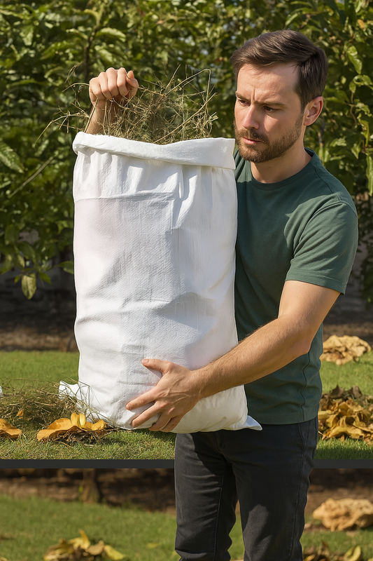 Pack 10 Sacos Multiuso 60x90 cm 50 Kilos Resistente Blanco