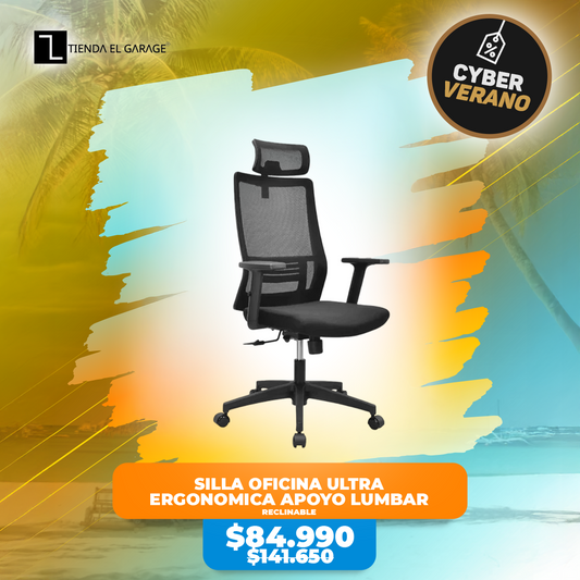 Silla Oficina Ergonómica Ultra Premium Apoyo Lumbar