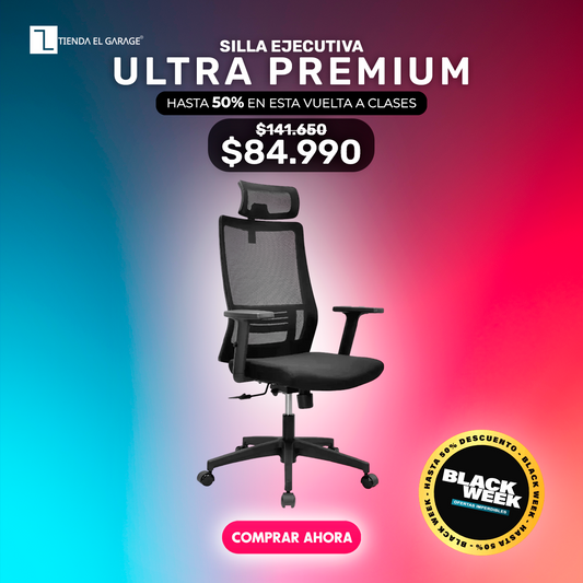 Silla Oficina Ergonómica Ultra Premium Apoyo Lumbar