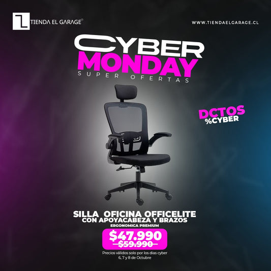 Silla Ejecutiva oficina officelite Escritorio Ergonomic Con Apoyacabeza y Brazos Premium