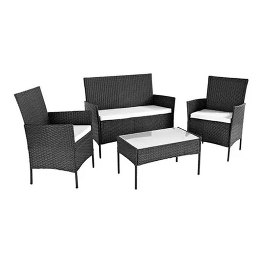 Juego terraza rattan 4 pcs