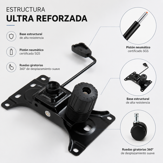 Silla Ergonómica Oficina Computador Malla Mesh Negra 150 kg NR-AIR
