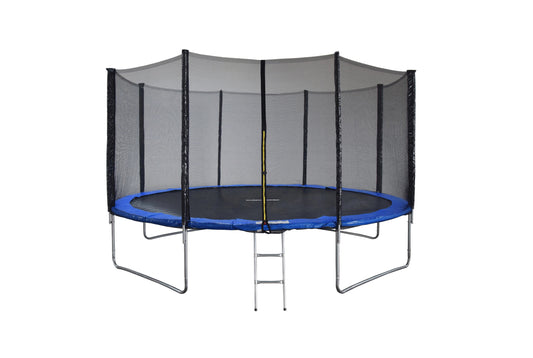 Cama Elástica Saltarina 4.27 Metros con Red y Escalera | Mamakids Trampolín Exterior
