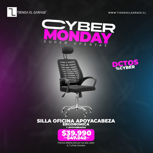 Silla Ejecutiva Escritorio Ergonomic Con Apoyacabeza Basic