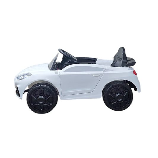 🏎️ Auto Eléctrico Deportivo para Niños BLANCO  – 6V + Control Bluetooth + Luces LED