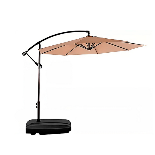 Toldo Con Base Incluida Quitasol Sombrilla Lateral Regulable 3 Metros