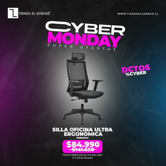 Silla Oficina Ergonómica Ultra Premium Apoyo Lumbar