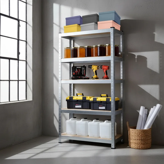 Estantería Metálica 5 Niveles 70x30x150 cm – 175 Kg por Nivel | Multiuso para Bodega, Cocina, Garage o Oficina (Copia) (Copia)