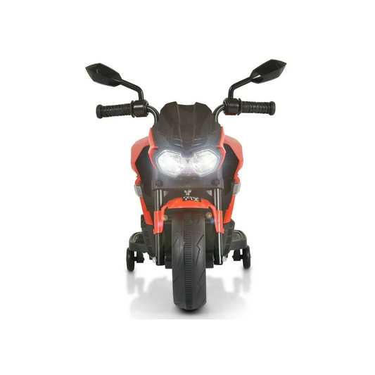 🏍️ Moto Eléctrica pequeña para Niños ROJA  – 6V 1 Motor + Música y MP3
