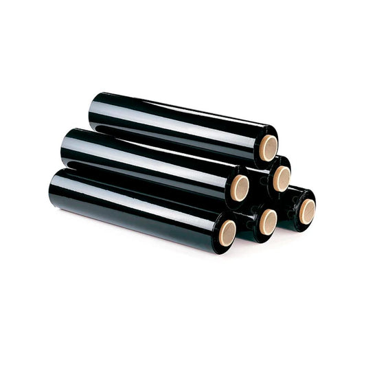 Film Stretch Alusa Negro Caja 6 Rollos Embalaje 300 Metros