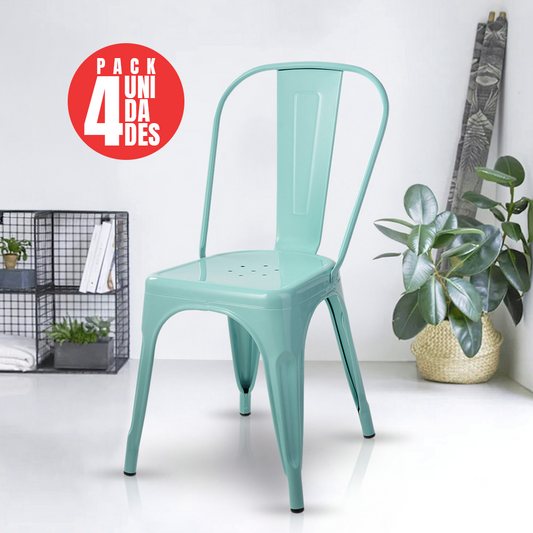 Pack 4 Silla Tolix Basic Menta