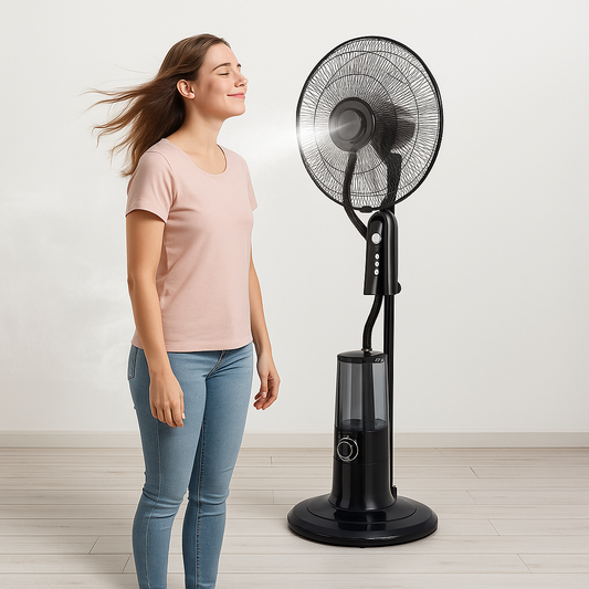 Ventilador Nebulizador Agua Hogar y Oficina con Control Remoto